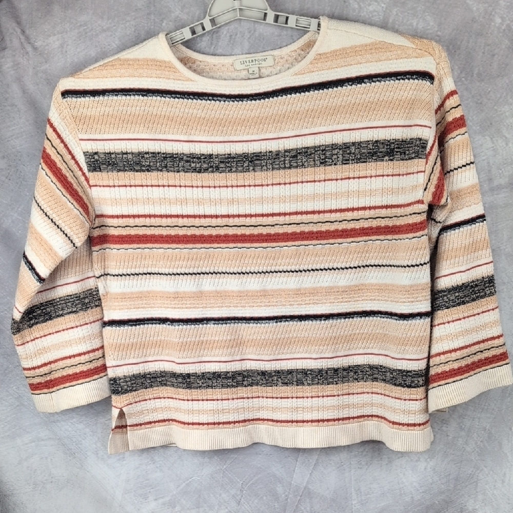 Liverpool Women's Multicolor Striped Sweater